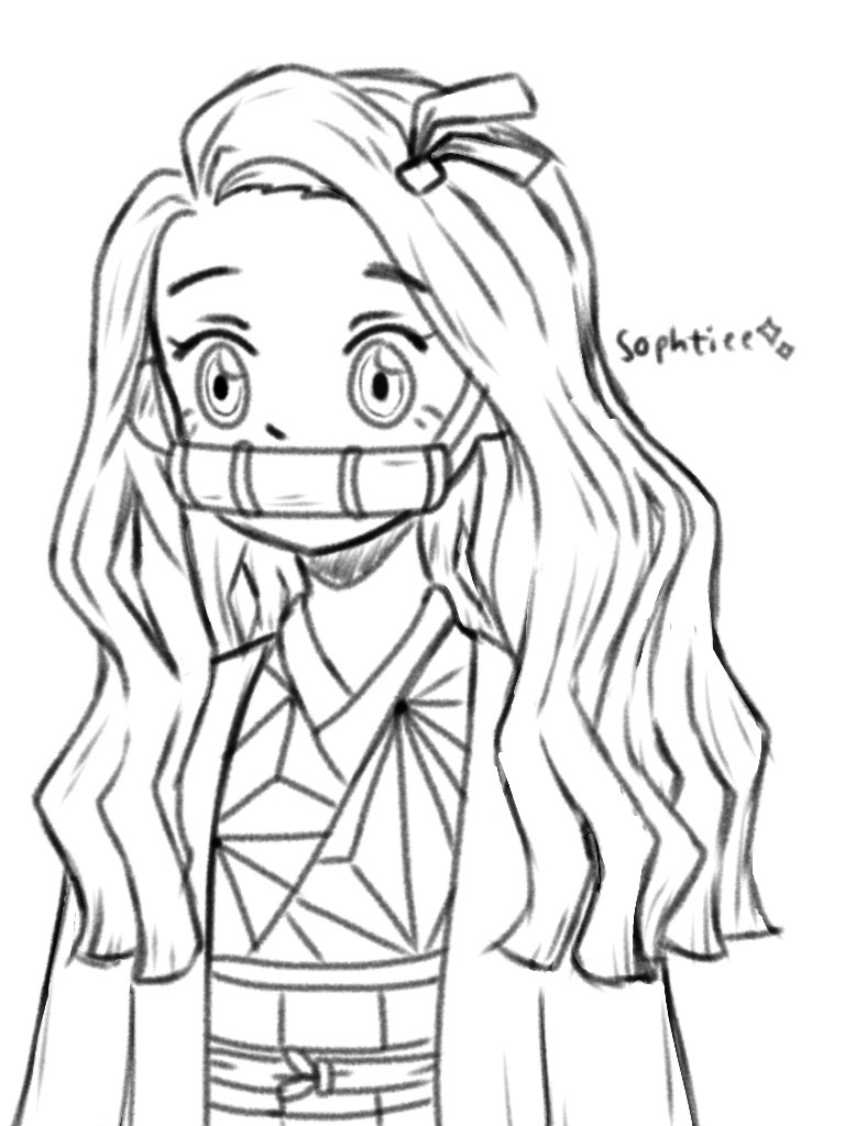 82 Nezuko Coloring Pages: Demon Slayer Fans' Favorites 34