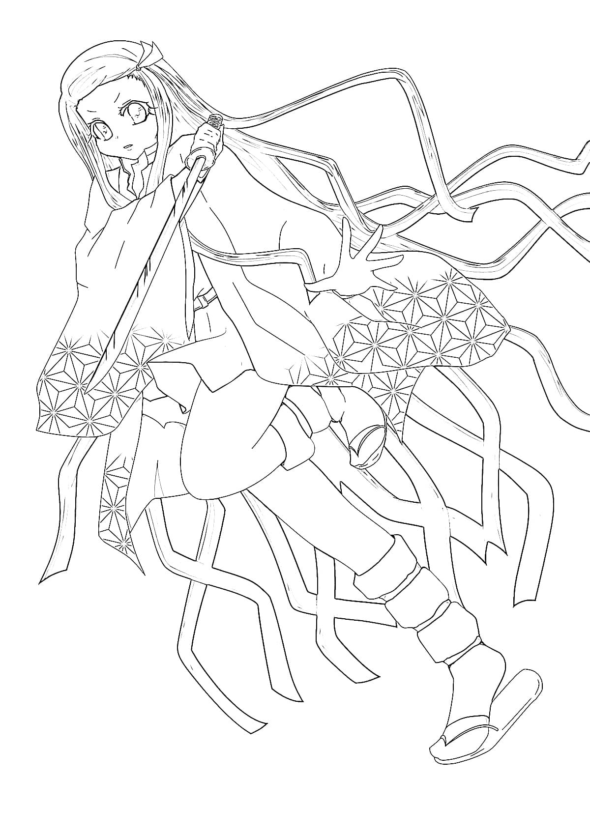 82 Nezuko Coloring Pages: Demon Slayer Fans' Favorites 48