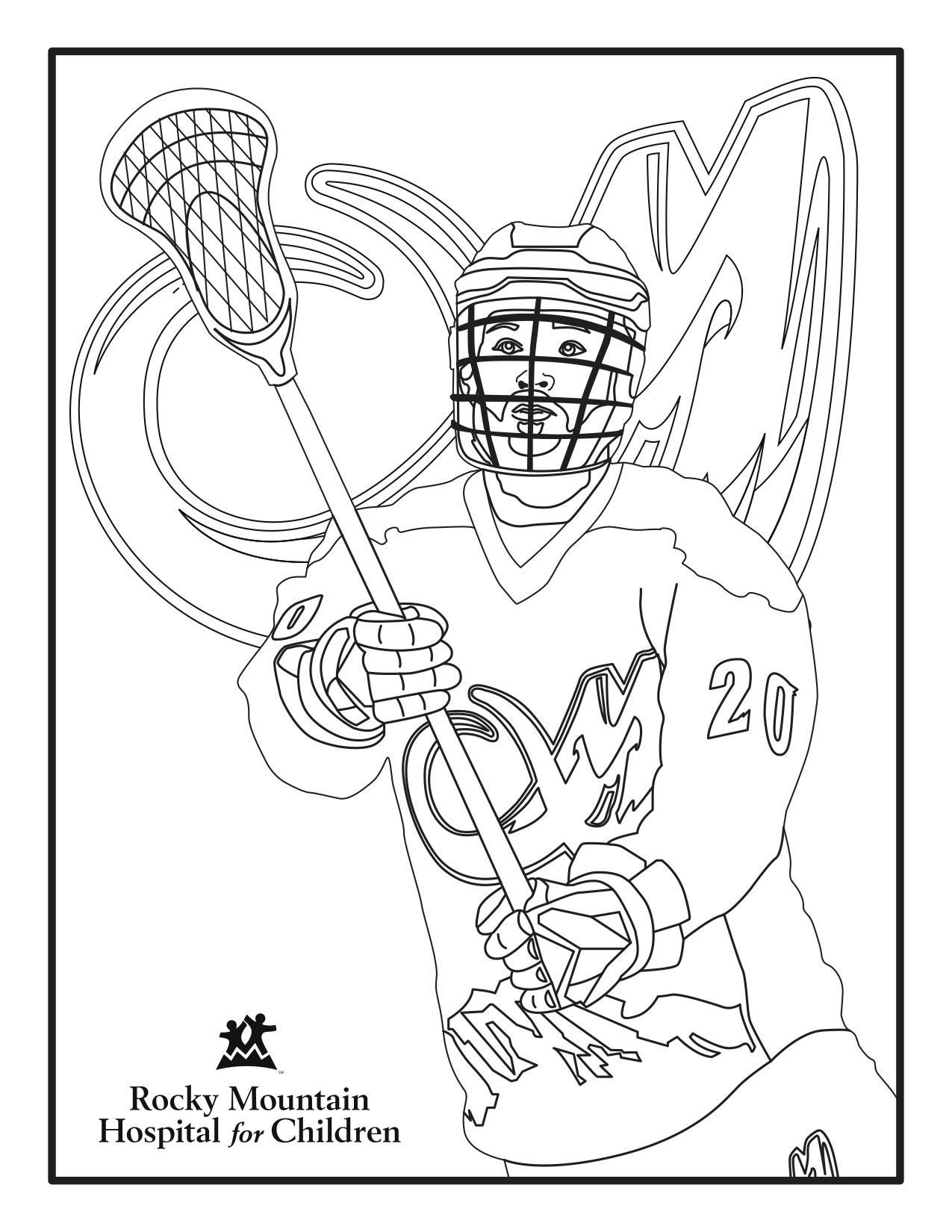 99+ Lacrosse Coloring Pages Printable 10