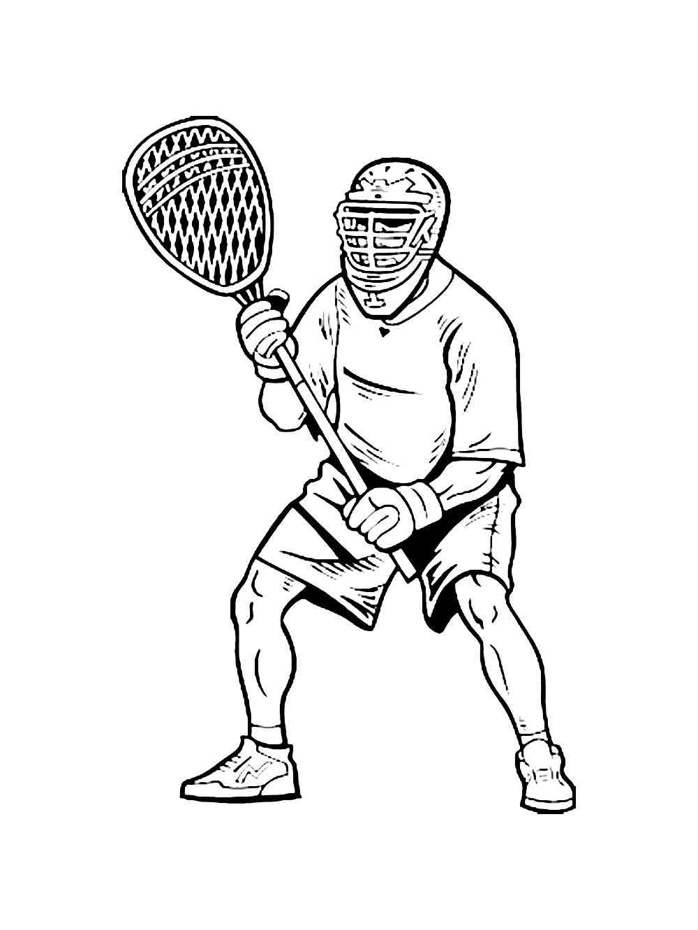 99+ Lacrosse Coloring Pages Printable 14