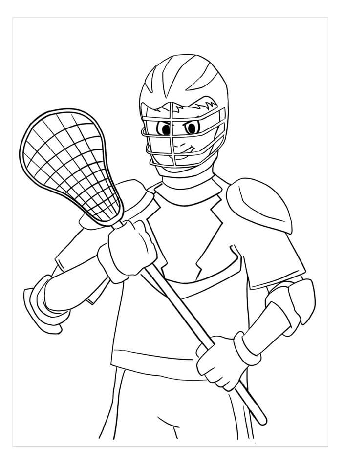 99+ Lacrosse Coloring Pages Printable 16