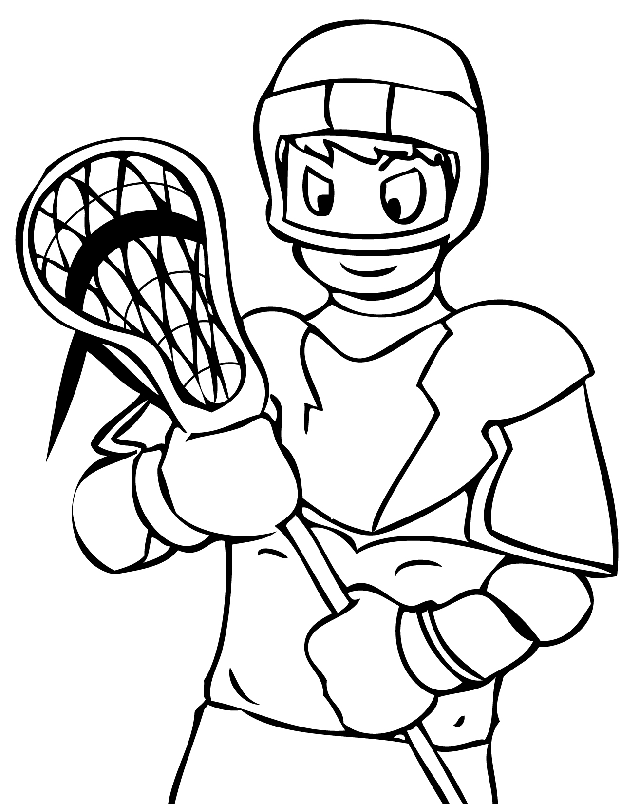 99+ Lacrosse Coloring Pages Printable 17