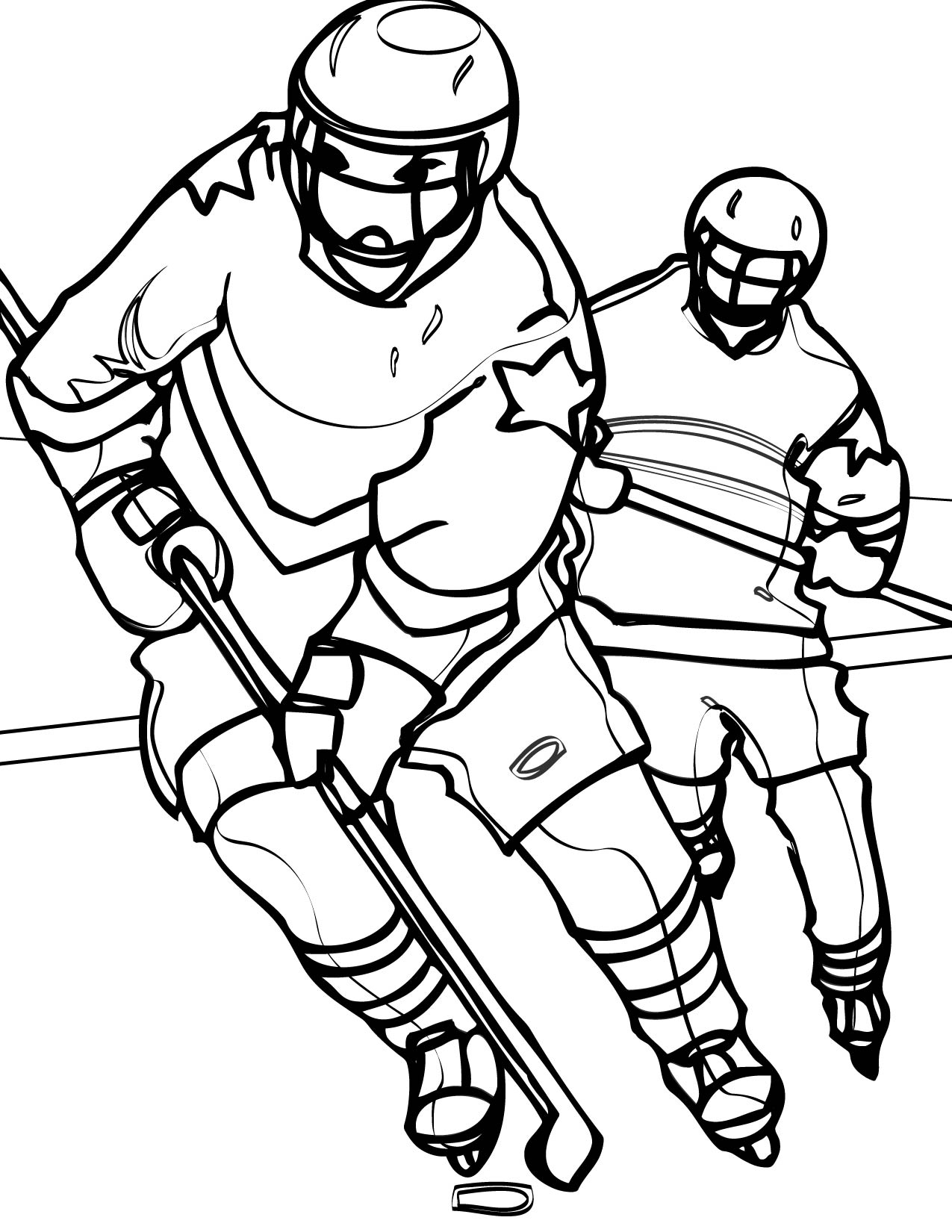 99+ Lacrosse Coloring Pages Printable 31