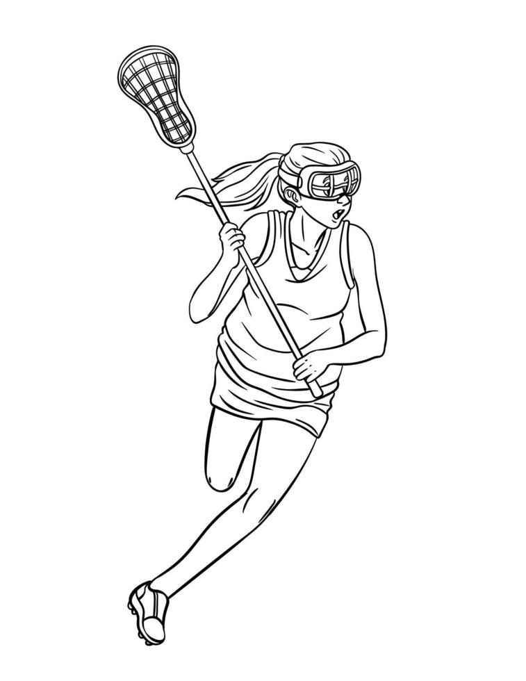 99+ Lacrosse Coloring Pages Printable 4