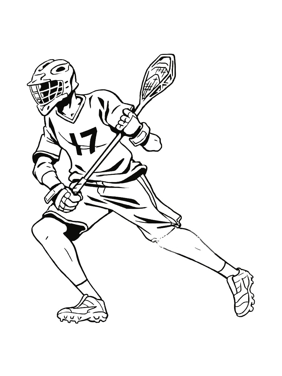 99+ Lacrosse Coloring Pages Printable 5