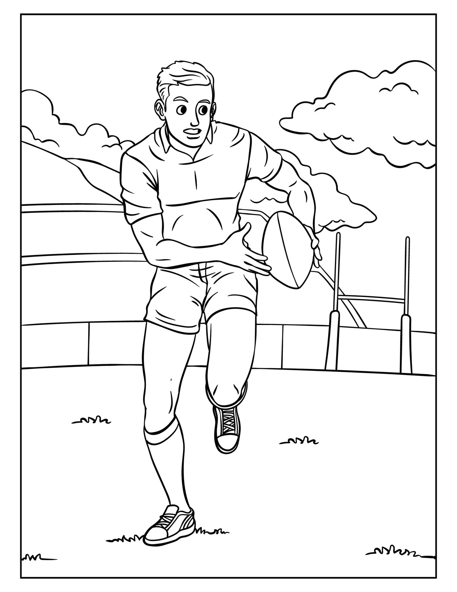 99+ Lacrosse Coloring Pages Printable 83