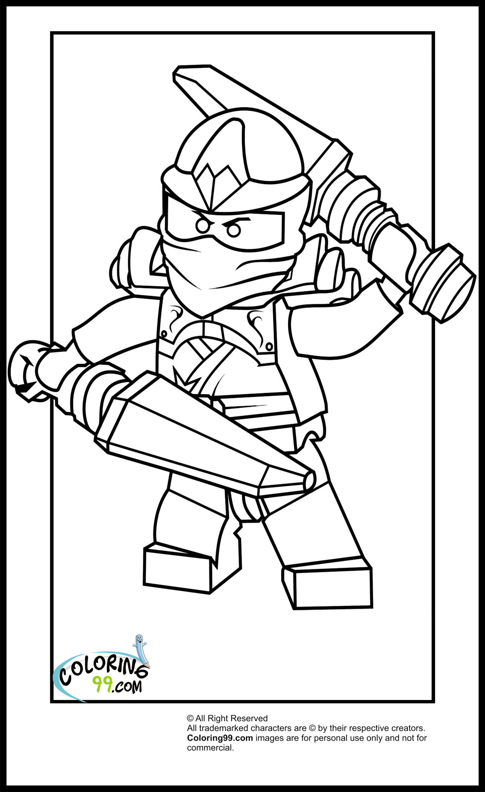 100 Lego Ninjago Coloring Pages Printable 61