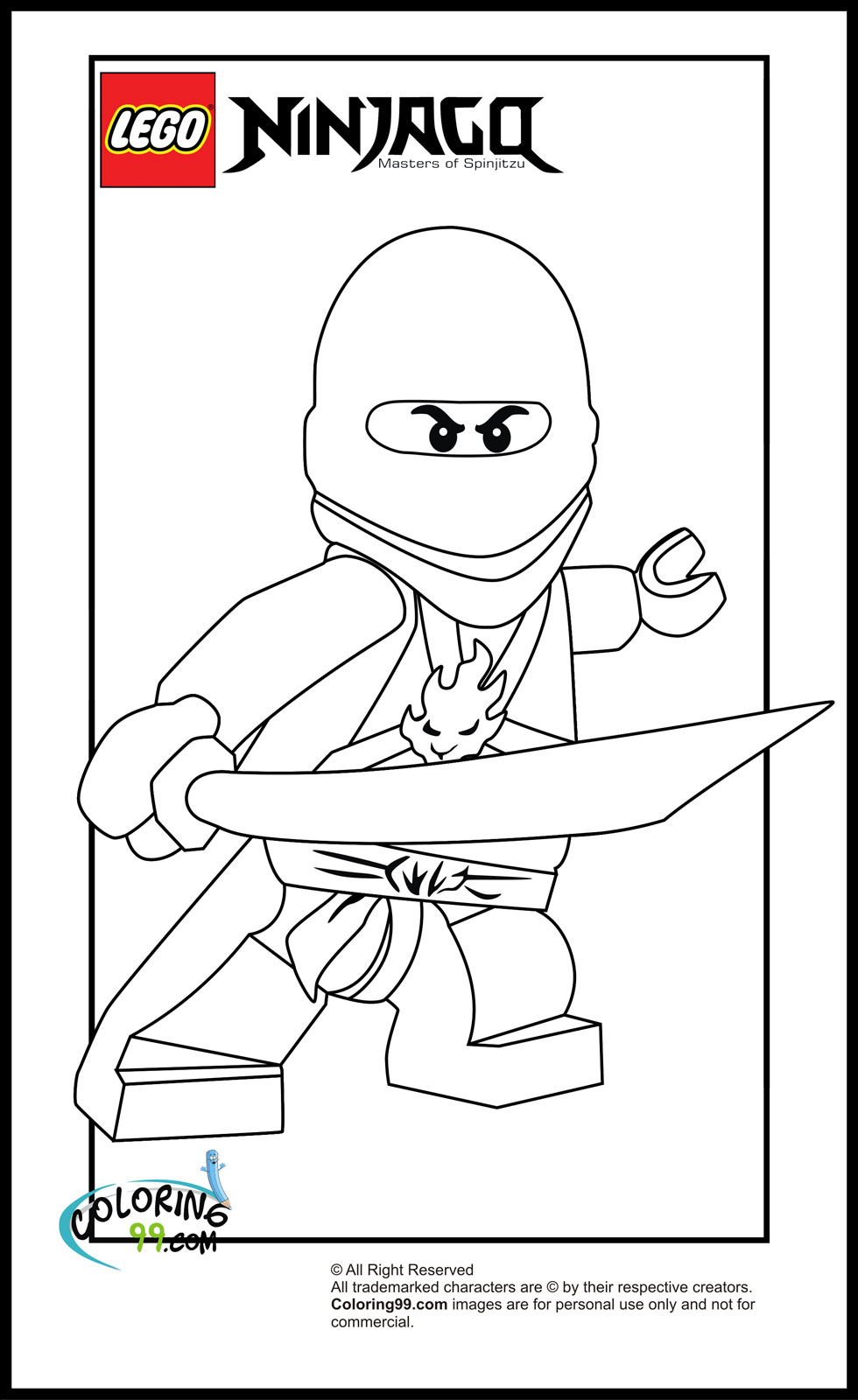 100 Lego Ninjago Coloring Pages Printable 75