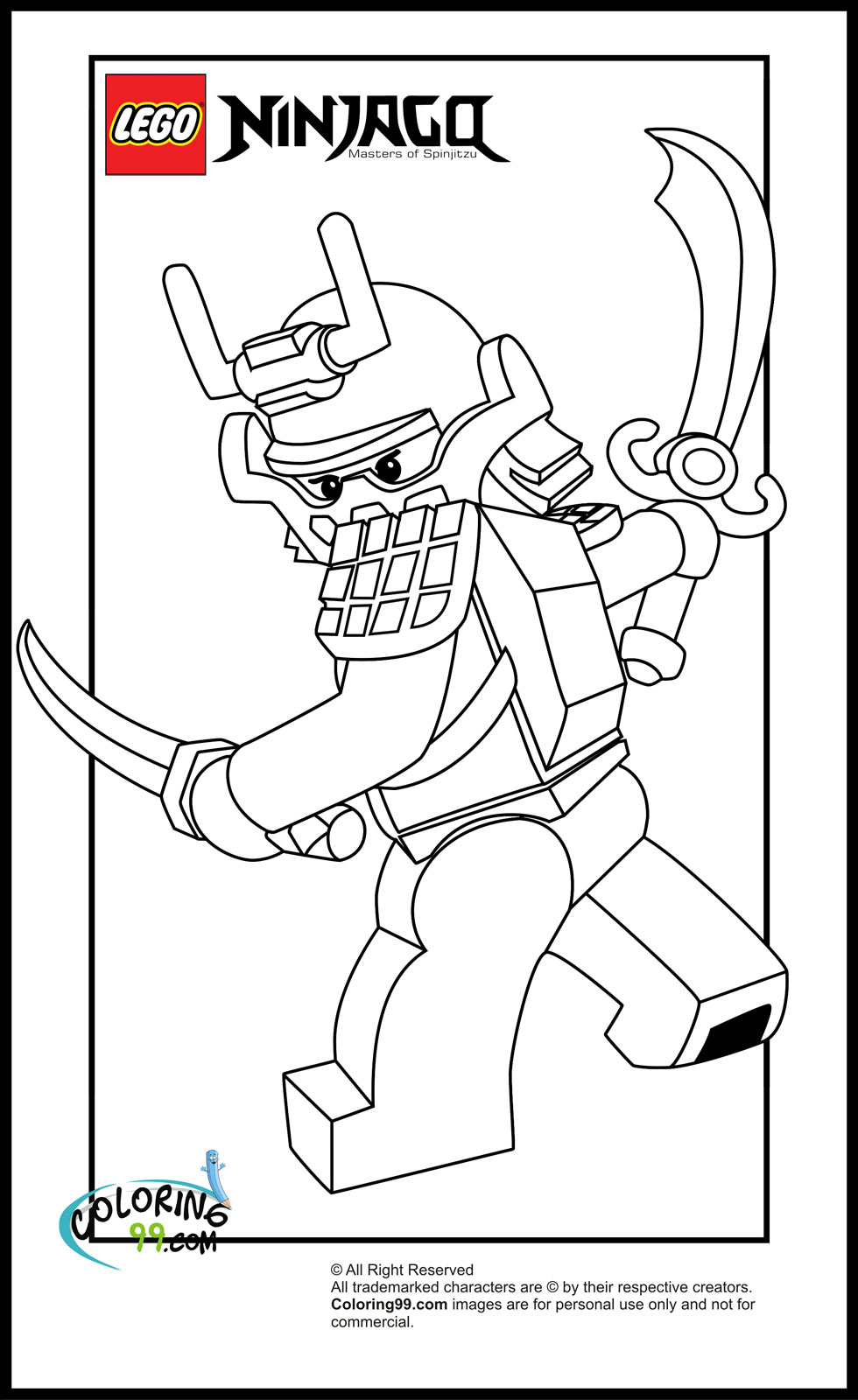 100 Lego Ninjago Coloring Pages Printable 89