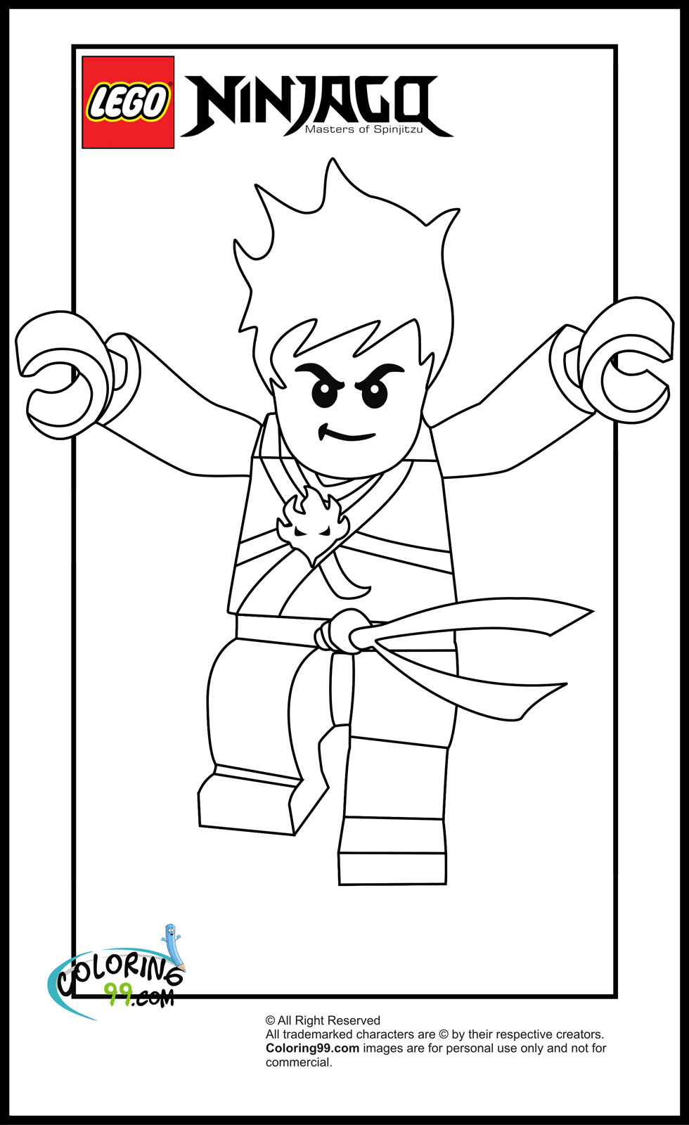 100 Lego Ninjago Coloring Pages Printable 96