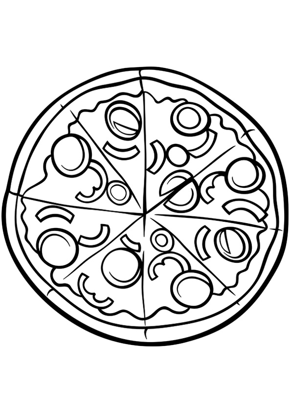 100+ Pizza Coloring Pages Printable 10