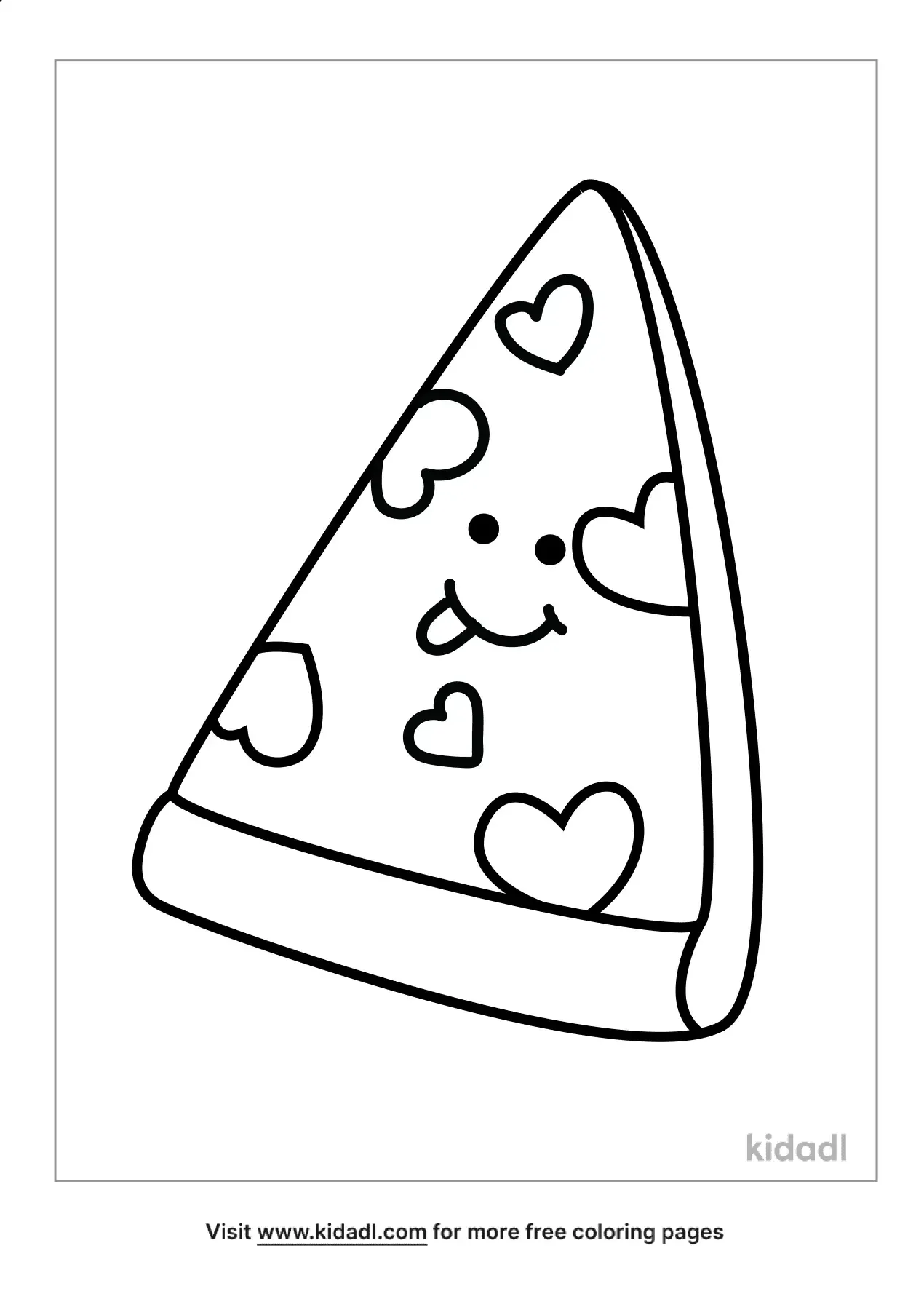 100+ Pizza Coloring Pages Printable 100