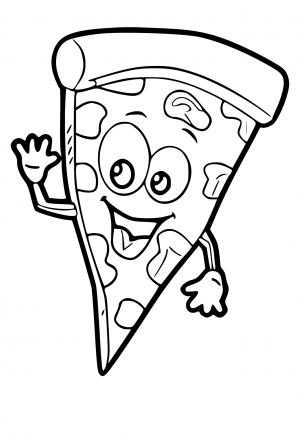 100+ Pizza Coloring Pages Printable 105