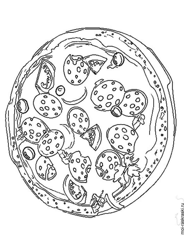 100+ Pizza Coloring Pages Printable 106