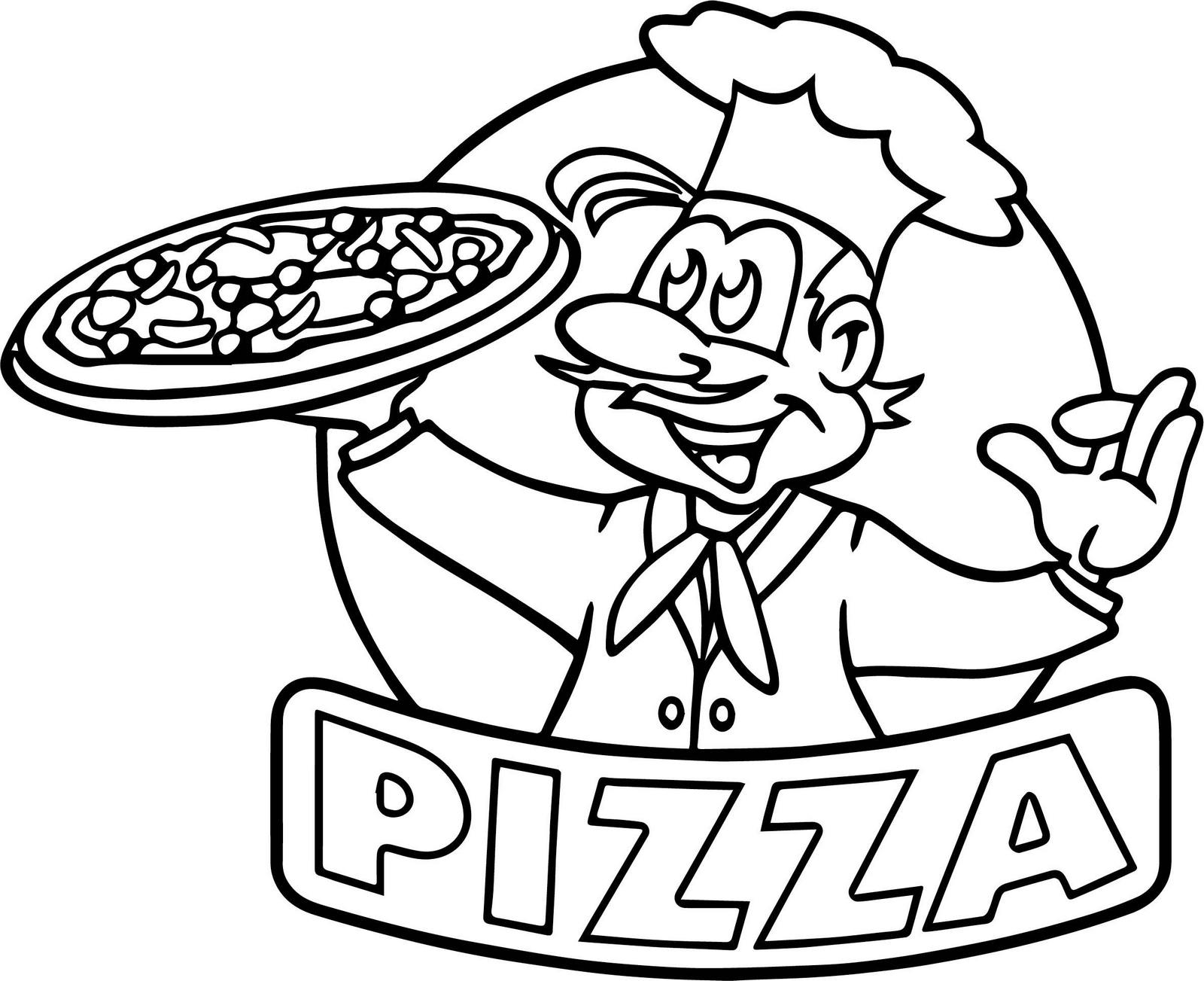 100+ Pizza Coloring Pages Printable 110