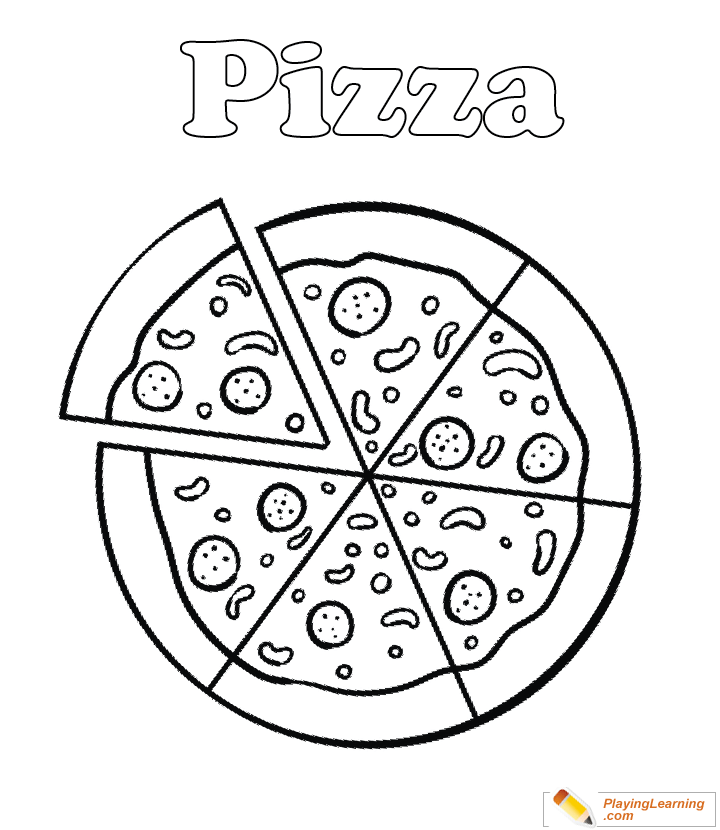 100+ Pizza Coloring Pages Printable 112