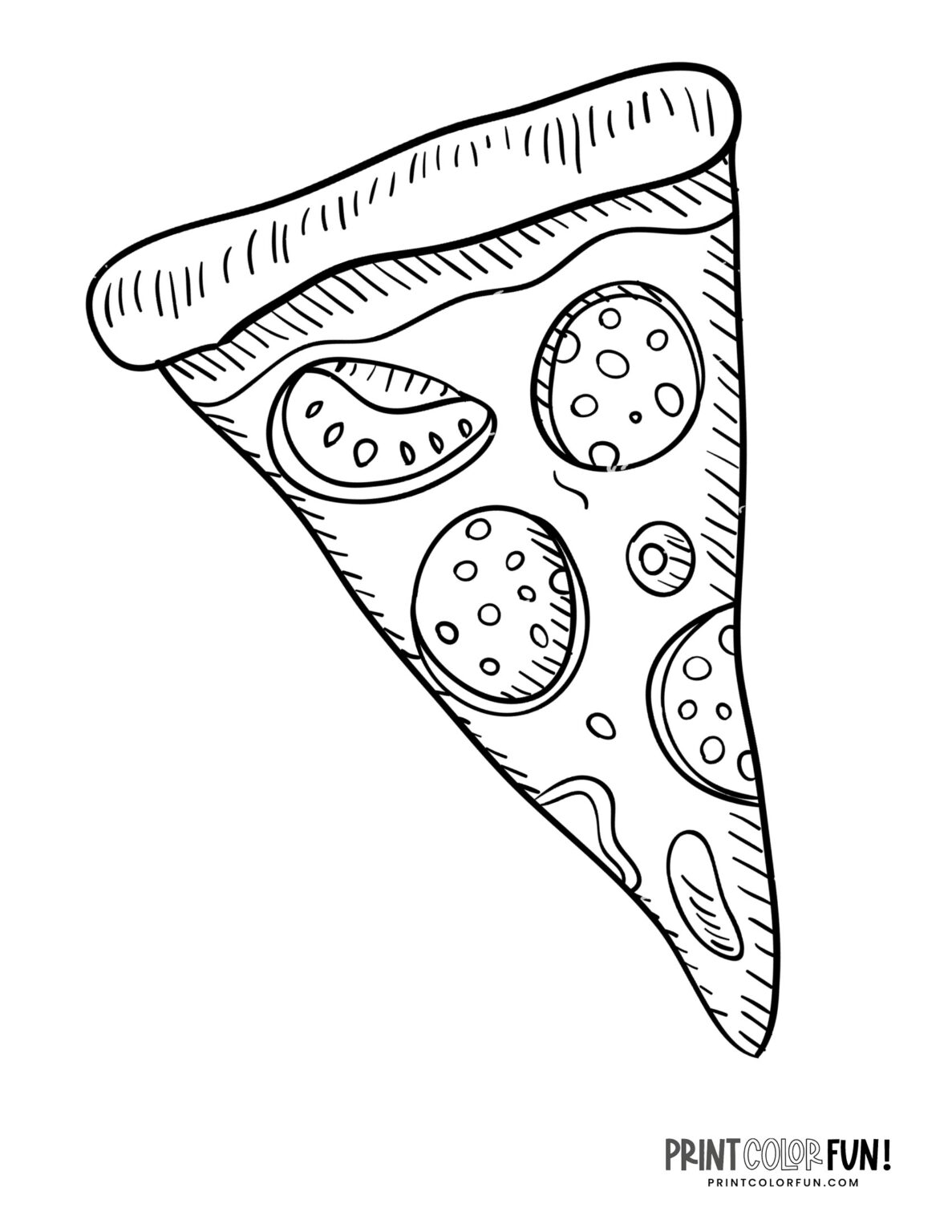 100+ Pizza Coloring Pages Printable 18