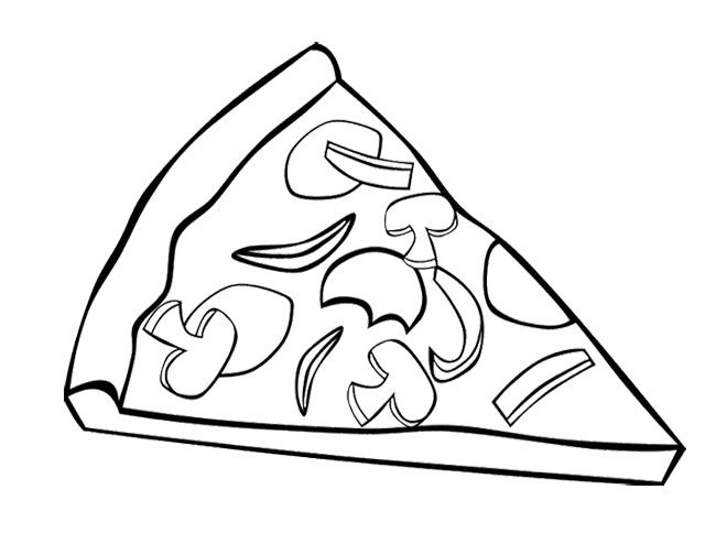 100+ Pizza Coloring Pages Printable 34