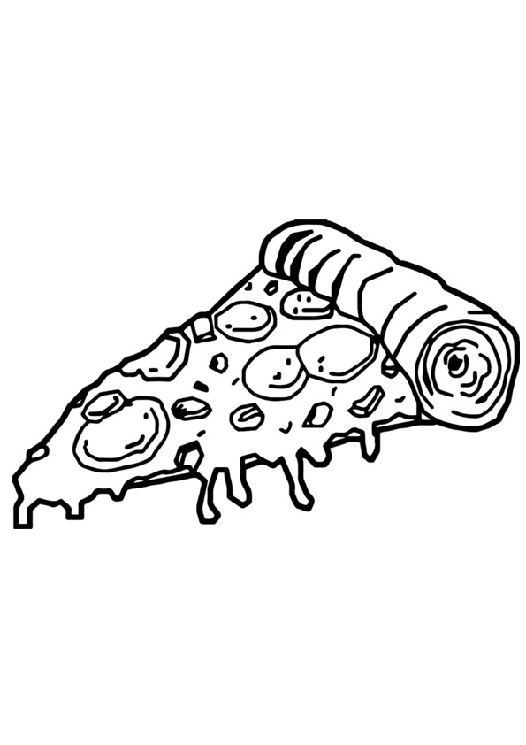 100+ Pizza Coloring Pages Printable 37