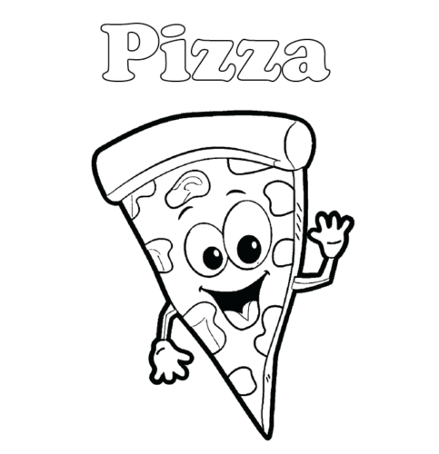 100+ Pizza Coloring Pages Printable 4