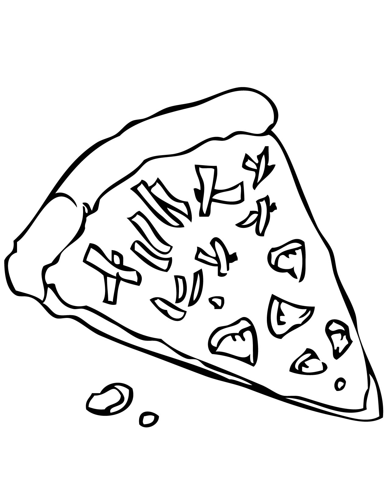 100+ Pizza Coloring Pages Printable 43