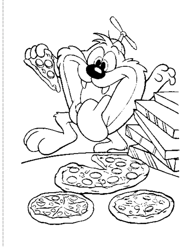 100+ Pizza Coloring Pages Printable 44