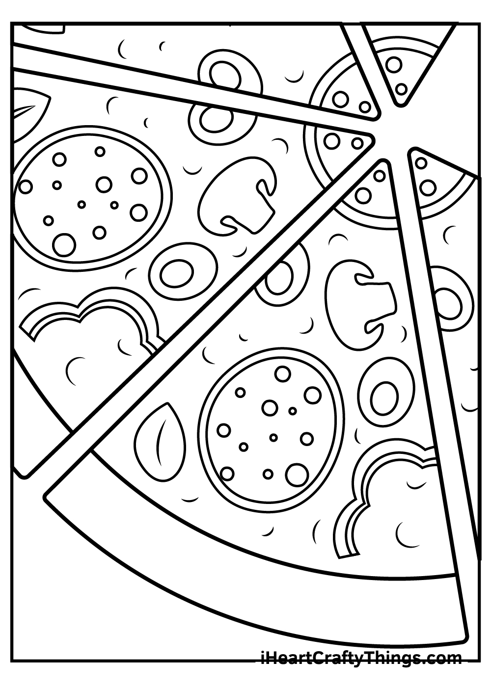 100+ Pizza Coloring Pages Printable 46