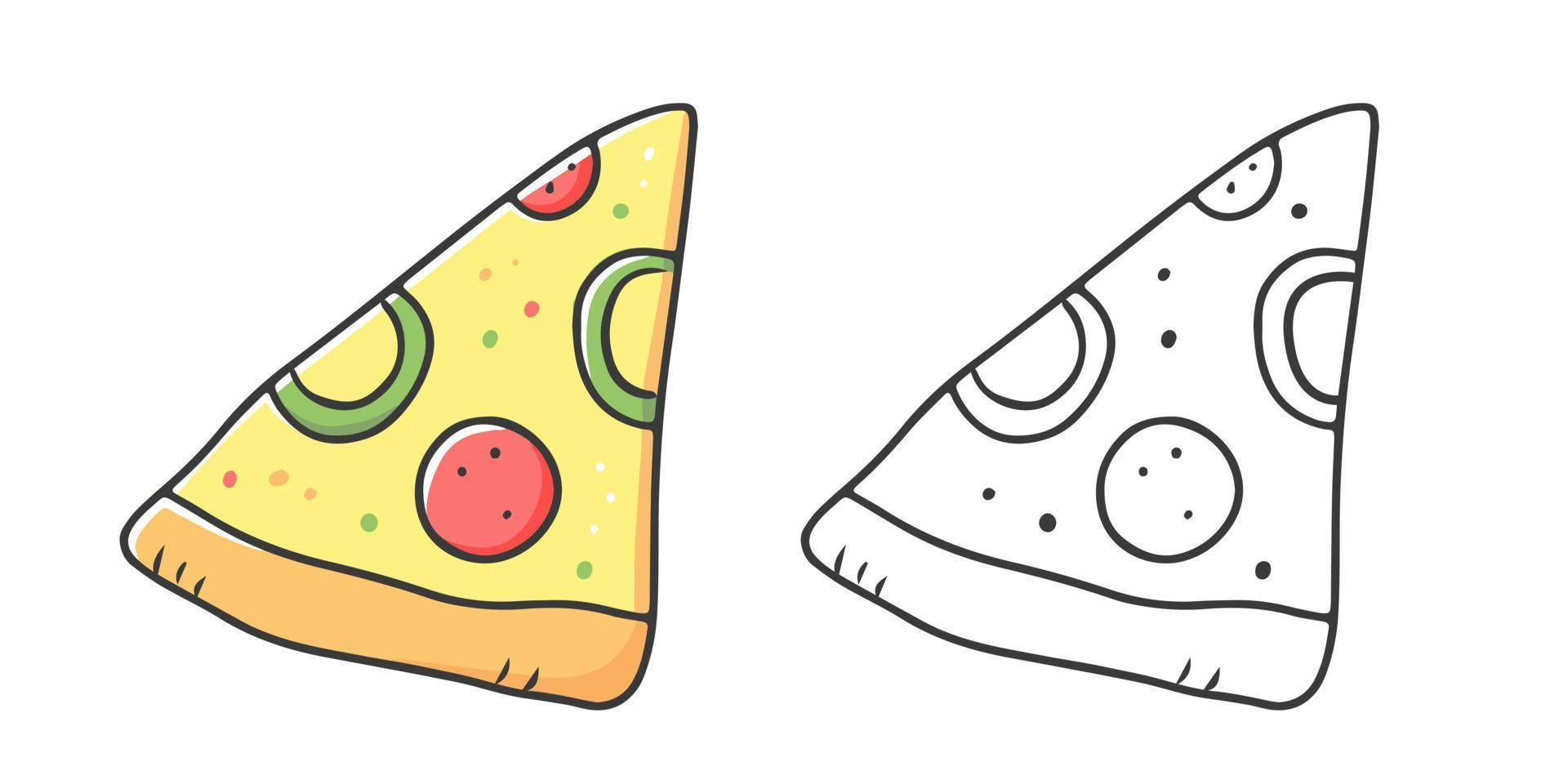 100+ Pizza Coloring Pages Printable 47