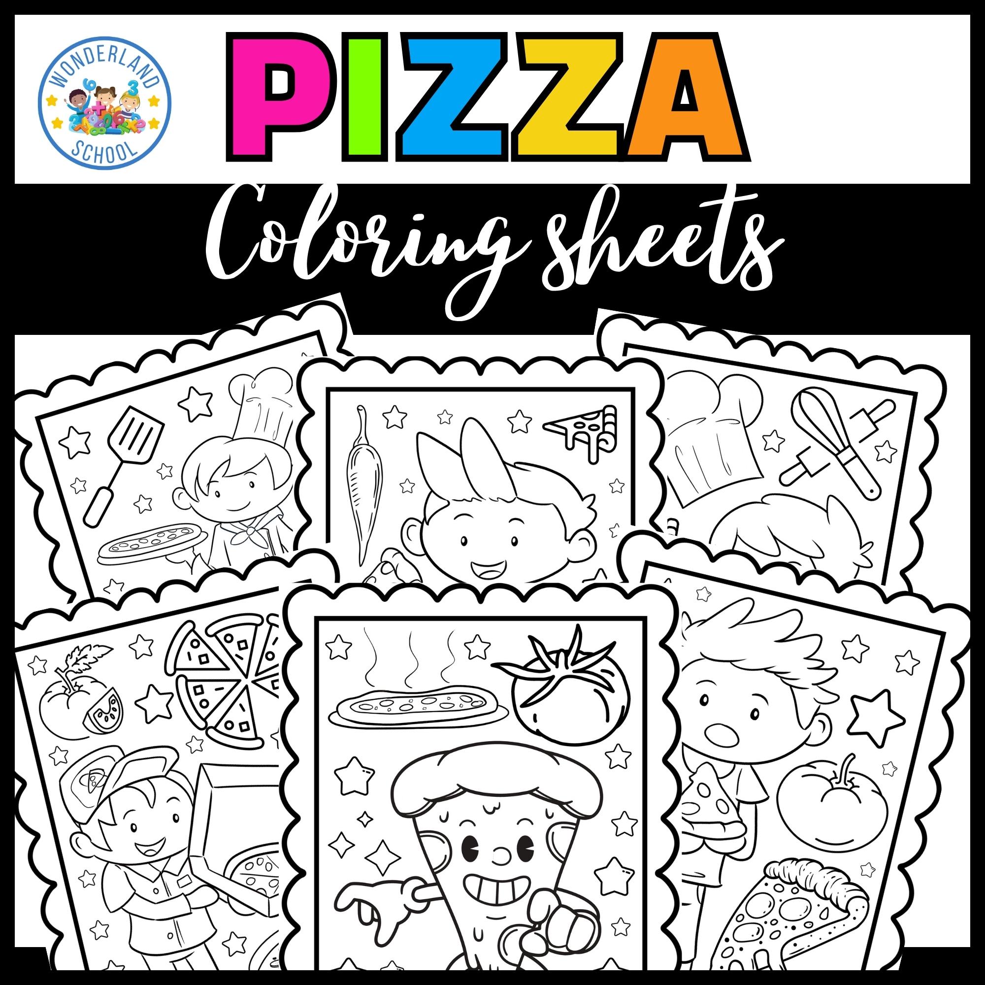 100+ Pizza Coloring Pages Printable 5