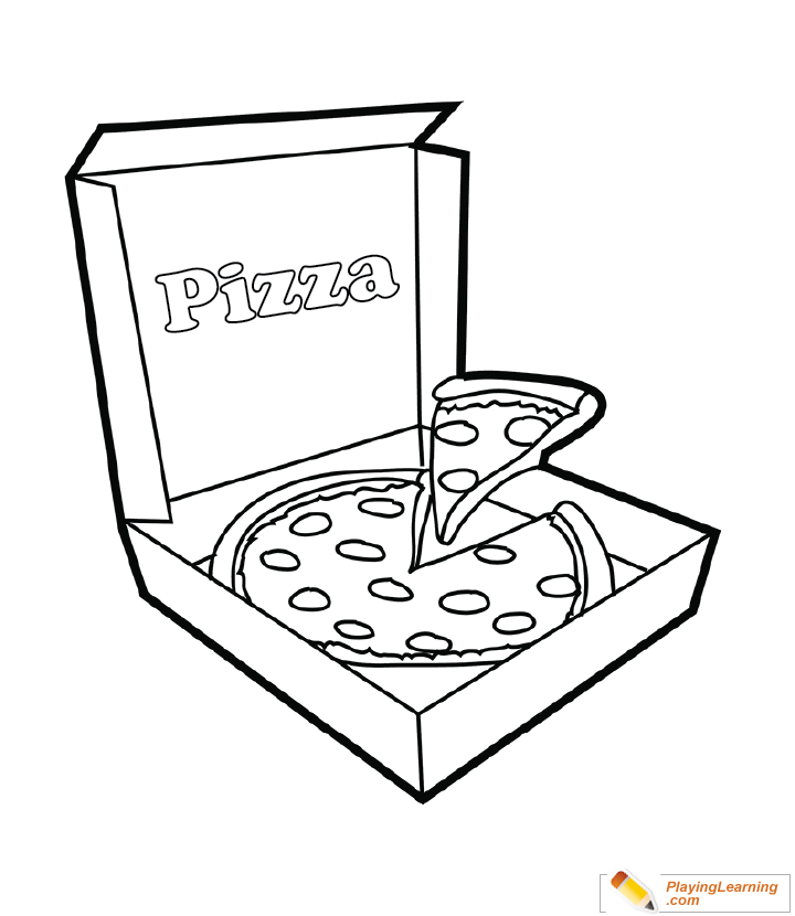 100+ Pizza Coloring Pages Printable 53