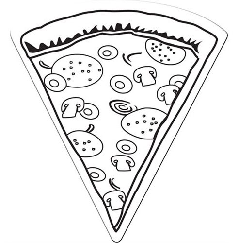 100+ Pizza Coloring Pages Printable 54