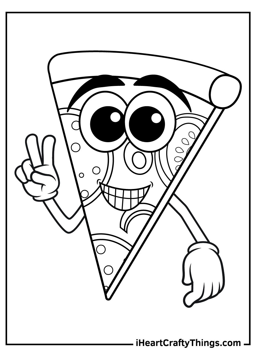 100+ Pizza Coloring Pages Printable 55