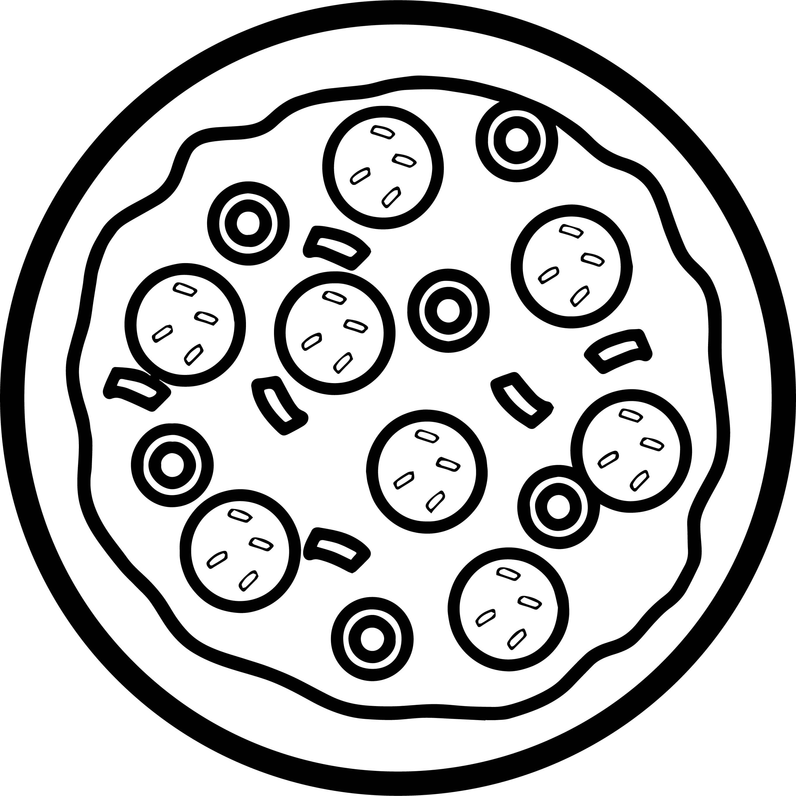 100+ Pizza Coloring Pages Printable 57