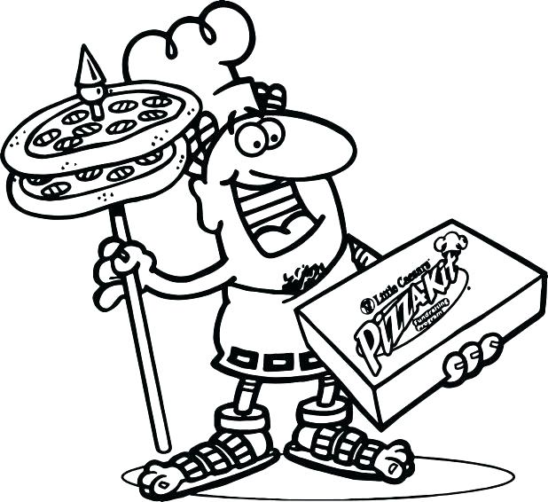 100+ Pizza Coloring Pages Printable 6