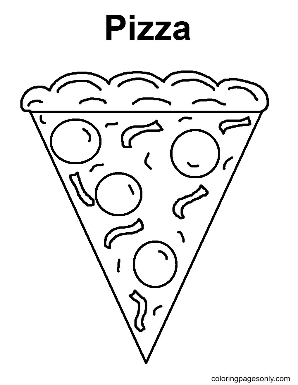 100+ Pizza Coloring Pages Printable 65