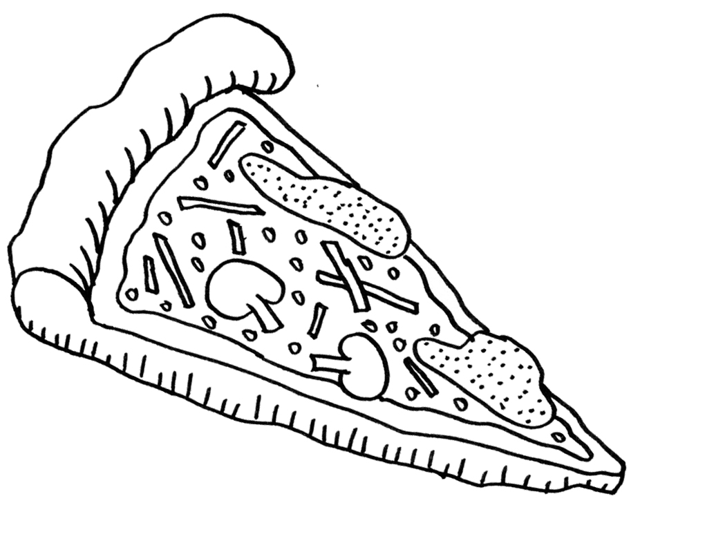 100+ Pizza Coloring Pages Printable 70