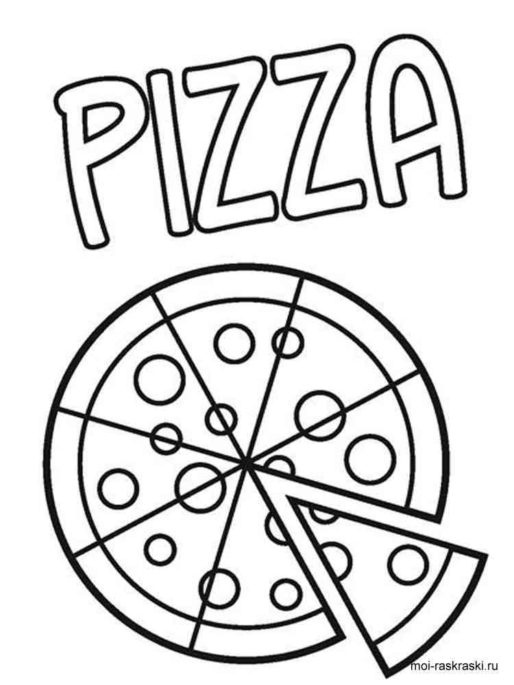 100+ Pizza Coloring Pages Printable 79