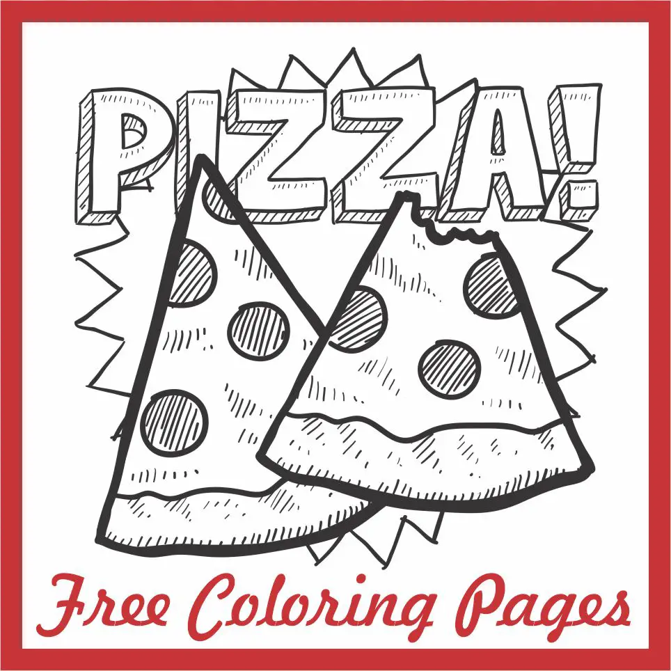 100+ Pizza Coloring Pages Printable 80