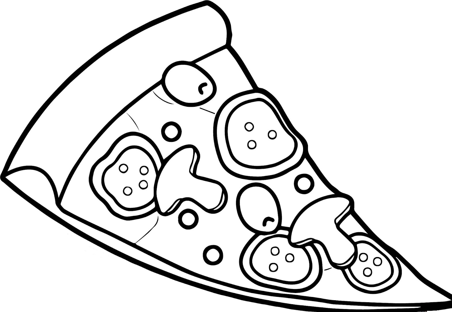 100+ Pizza Coloring Pages Printable 82