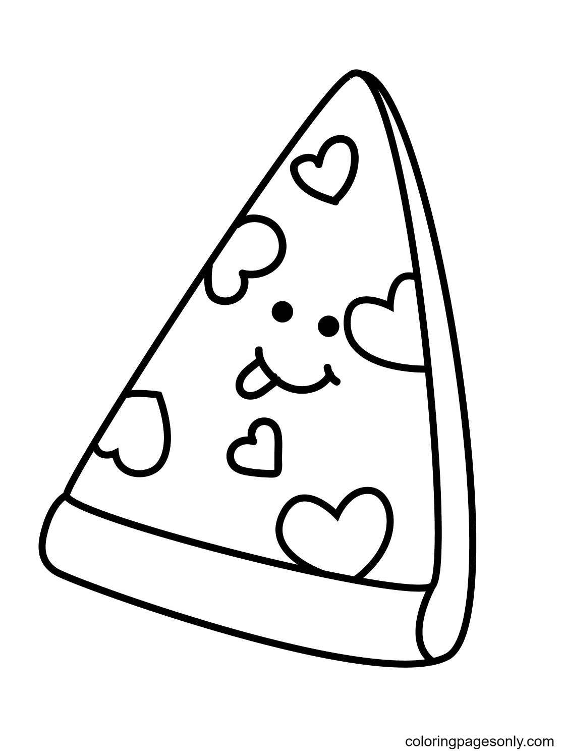 100+ Pizza Coloring Pages Printable 83