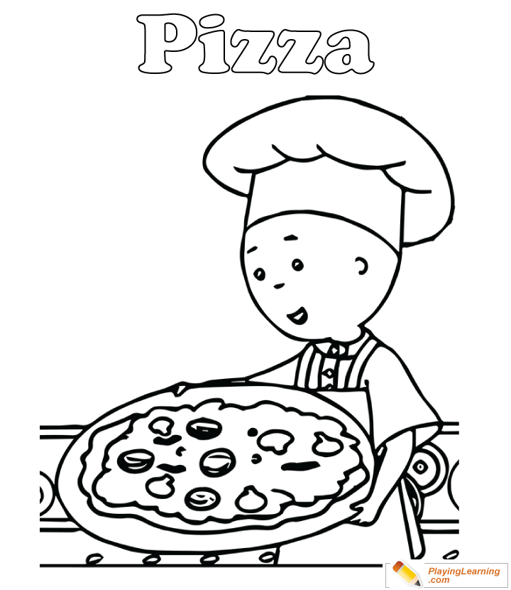 100+ Pizza Coloring Pages Printable 87