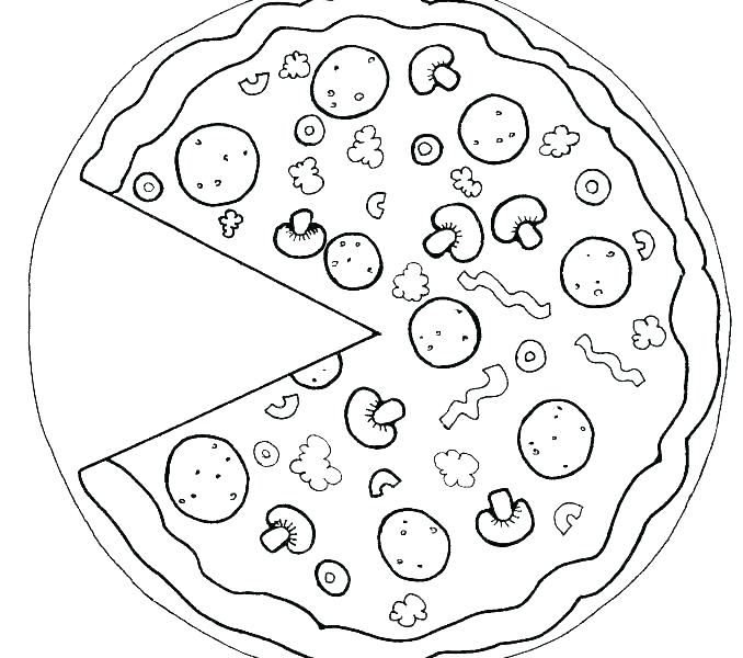 100+ Pizza Coloring Pages Printable 88