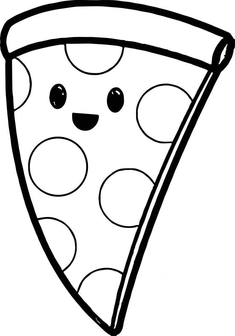 100+ Pizza Coloring Pages Printable 9