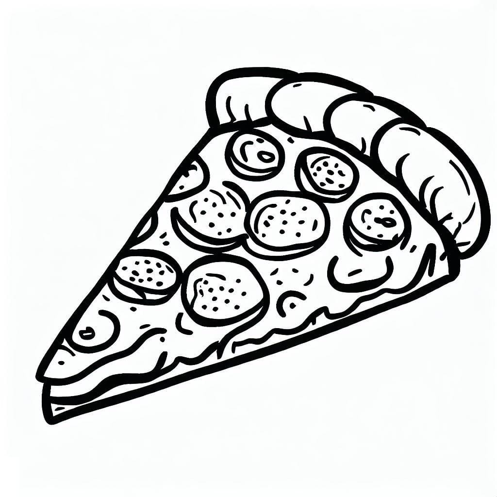 100+ Pizza Coloring Pages Printable 90