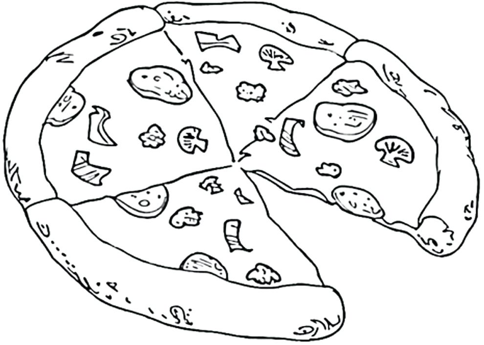 100+ Pizza Coloring Pages Printable 91