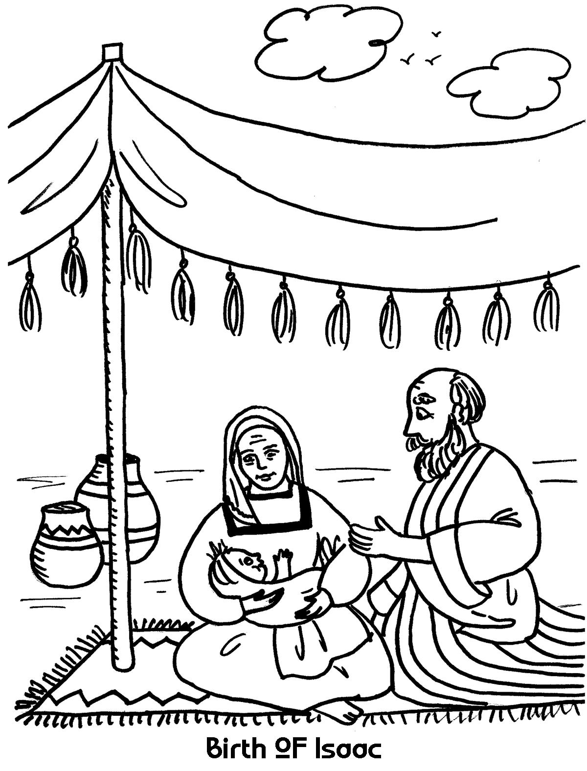 104 Isaac and Rebekah Coloring Pages Printable 100