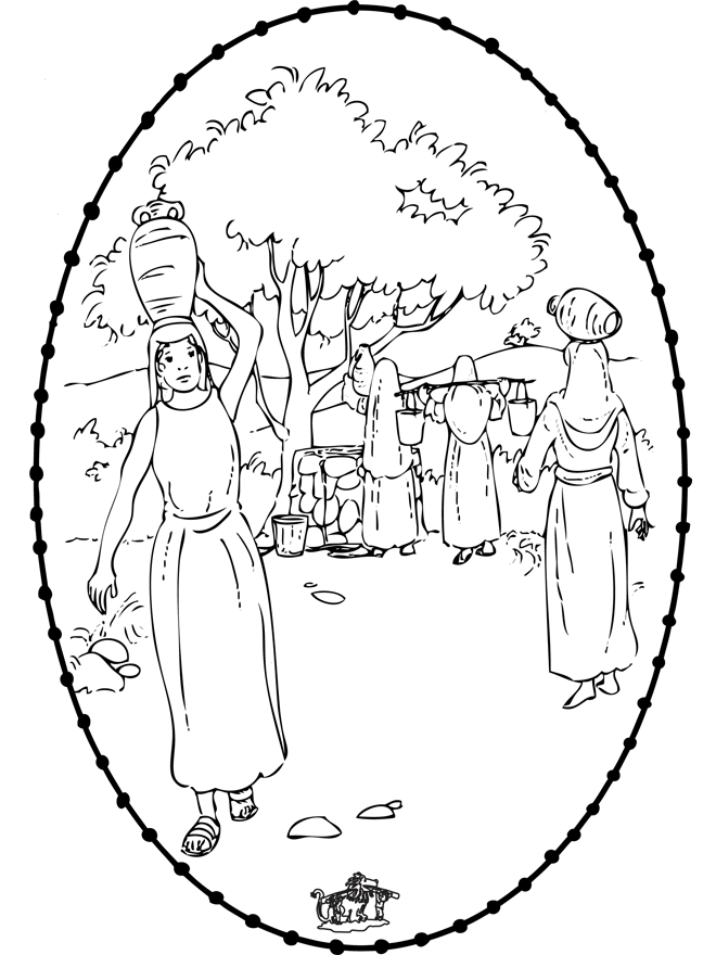 104 Isaac and Rebekah Coloring Pages Printable 15