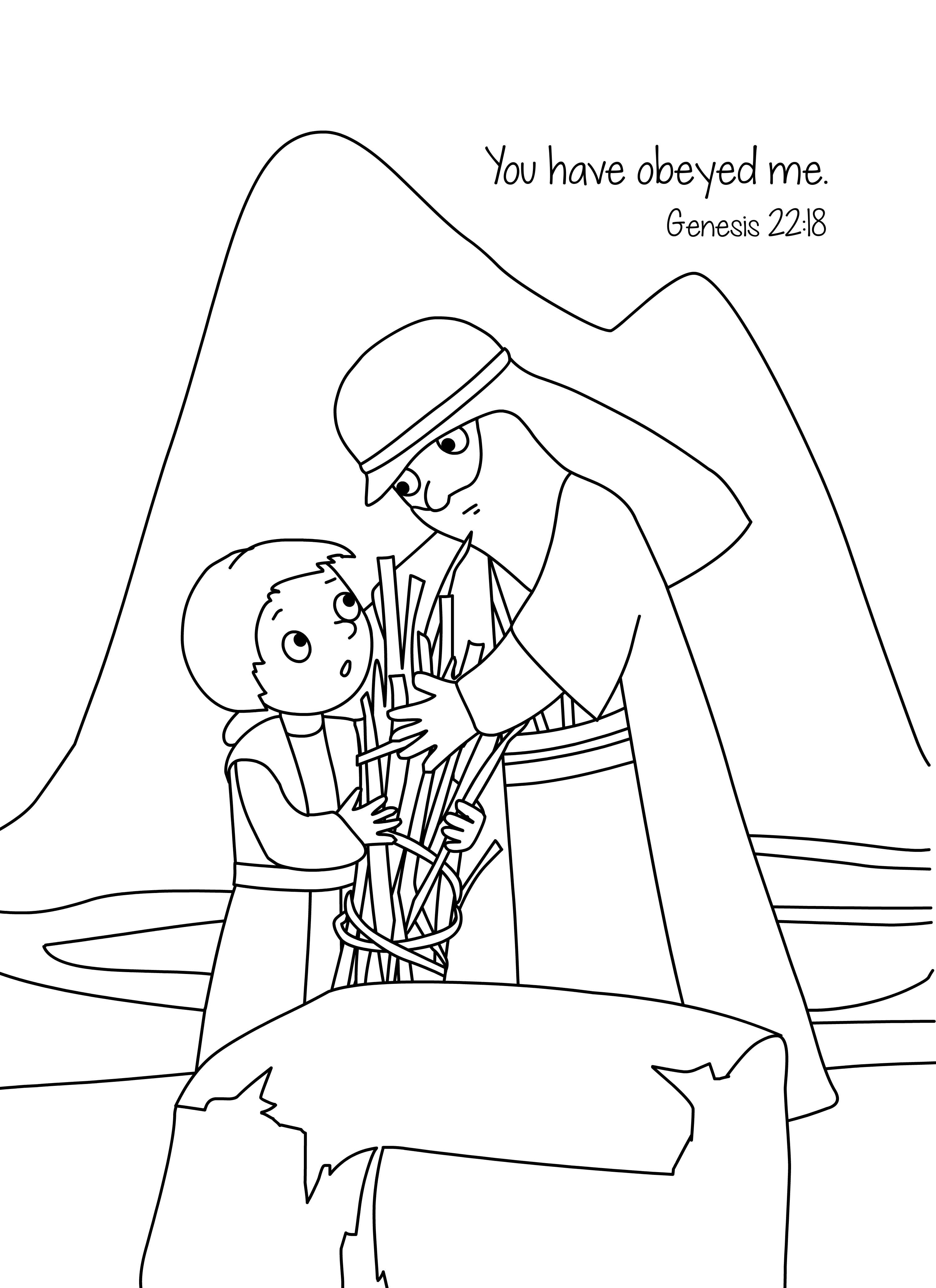 104 Isaac and Rebekah Coloring Pages Printable 17