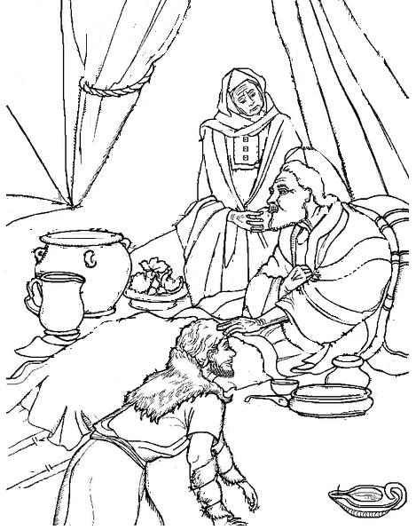 104 Isaac and Rebekah Coloring Pages Printable 33