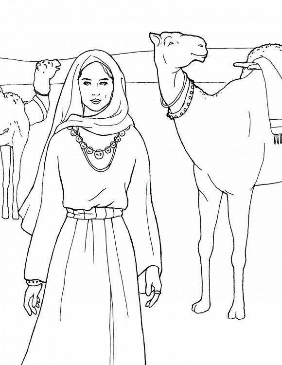 104 Isaac and Rebekah Coloring Pages Printable 60